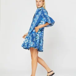 Choux Dress In Costiera Summer Popeline -Garbiera Sales Store S71233 22