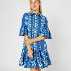 Choux Dress In Costiera Summer Popeline -Garbiera Sales Store S71233 58