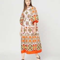 Portofino Dress In Partenope Summer Popeline -Garbiera Sales Store S71235 793