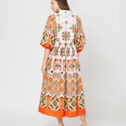 Portofino Dress In Partenope Summer Popeline -Garbiera Sales Store S71235 831