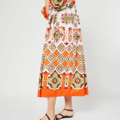 Portofino Dress In Partenope Summer Popeline -Garbiera Sales Store S71235 872