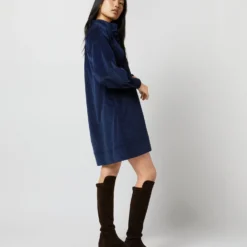 Anaya Popover Dress In Navy Stretch Cord 12 Anaya Popover Dress In Navy Stretch Cord -Garbiera Sales Store S71384 278