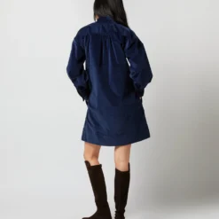 Anaya Popover Dress In Navy Stretch Cord 13 Anaya Popover Dress In Navy Stretch Cord -Garbiera Sales Store S71384 286