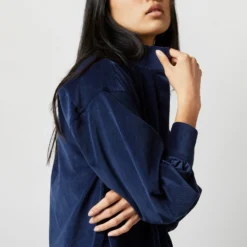 Anaya Popover Dress In Navy Stretch Cord 16 Anaya Popover Dress In Navy Stretch Cord -Garbiera Sales Store S71384 361