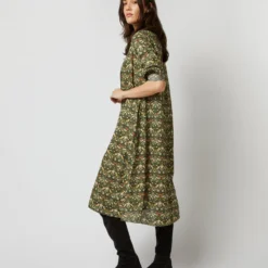 Long-Sleeved Gianna Dress In Hunter Multi Strawberry Thief Liberty Fabric 19 Long-Sleeved Gianna Dress In Hunter Multi Strawberry Thief Liberty Fabric -Garbiera Sales Store S71392 361