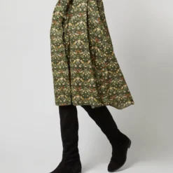 Long-Sleeved Gianna Dress In Hunter Multi Strawberry Thief Liberty Fabric 21 Long-Sleeved Gianna Dress In Hunter Multi Strawberry Thief Liberty Fabric -Garbiera Sales Store S71392 485