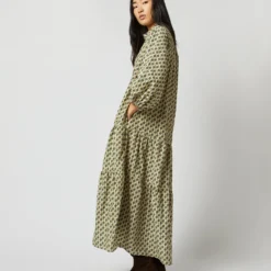 Isla Shirtdress In Ivory Multi Peacock Feathers Habotai 15 Isla Shirtdress In Ivory Multi Peacock Feathers Habotai -Garbiera Sales Store S71394 1881