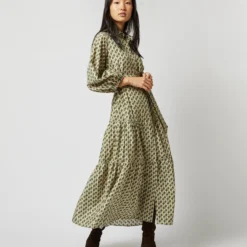 Isla Shirtdress In Ivory Multi Peacock Feathers Habotai 16 Isla Shirtdress In Ivory Multi Peacock Feathers Habotai -Garbiera Sales Store S71394 1906