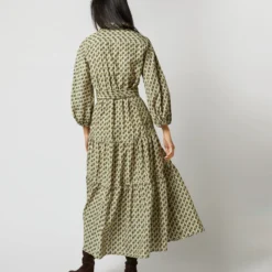 Isla Shirtdress In Ivory Multi Peacock Feathers Habotai 20 Isla Shirtdress In Ivory Multi Peacock Feathers Habotai -Garbiera Sales Store S71394 1929