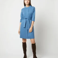 Felice Dress In Mid Heather Blue Merino Wool 9 Felice Dress In Mid Heather Blue Merino Wool -Garbiera Sales Store S71423 1712