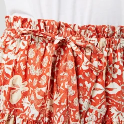 ULLA JOHNSON Fernanda Skirt In Orange Blossom Trailing Lotus 17 ULLA JOHNSON Fernanda Skirt In Orange Blossom Trailing Lotus -Garbiera Sales Store S71607 2747
