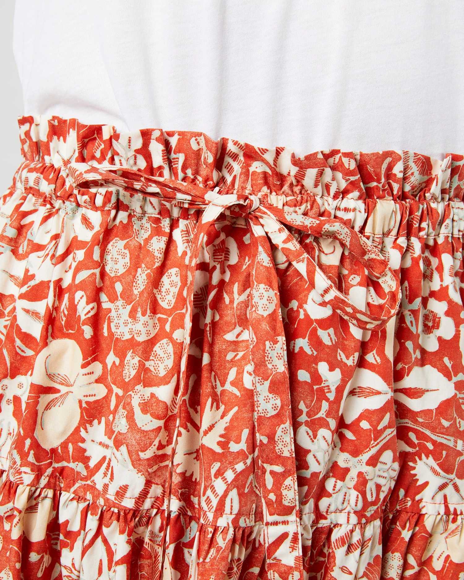 ULLA JOHNSON Fernanda Skirt In Orange Blossom Trailing Lotus 10 ULLA JOHNSON Fernanda Skirt In Orange Blossom Trailing Lotus - Image 8
