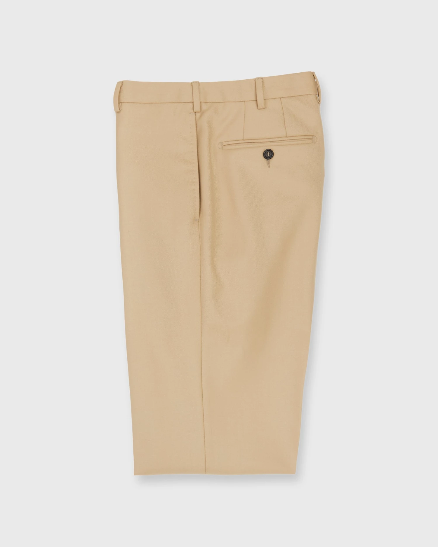 Dress Trouser In Khaki Midweight Twill 4 Dress Trouser In Khaki Midweight Twill - Image 2