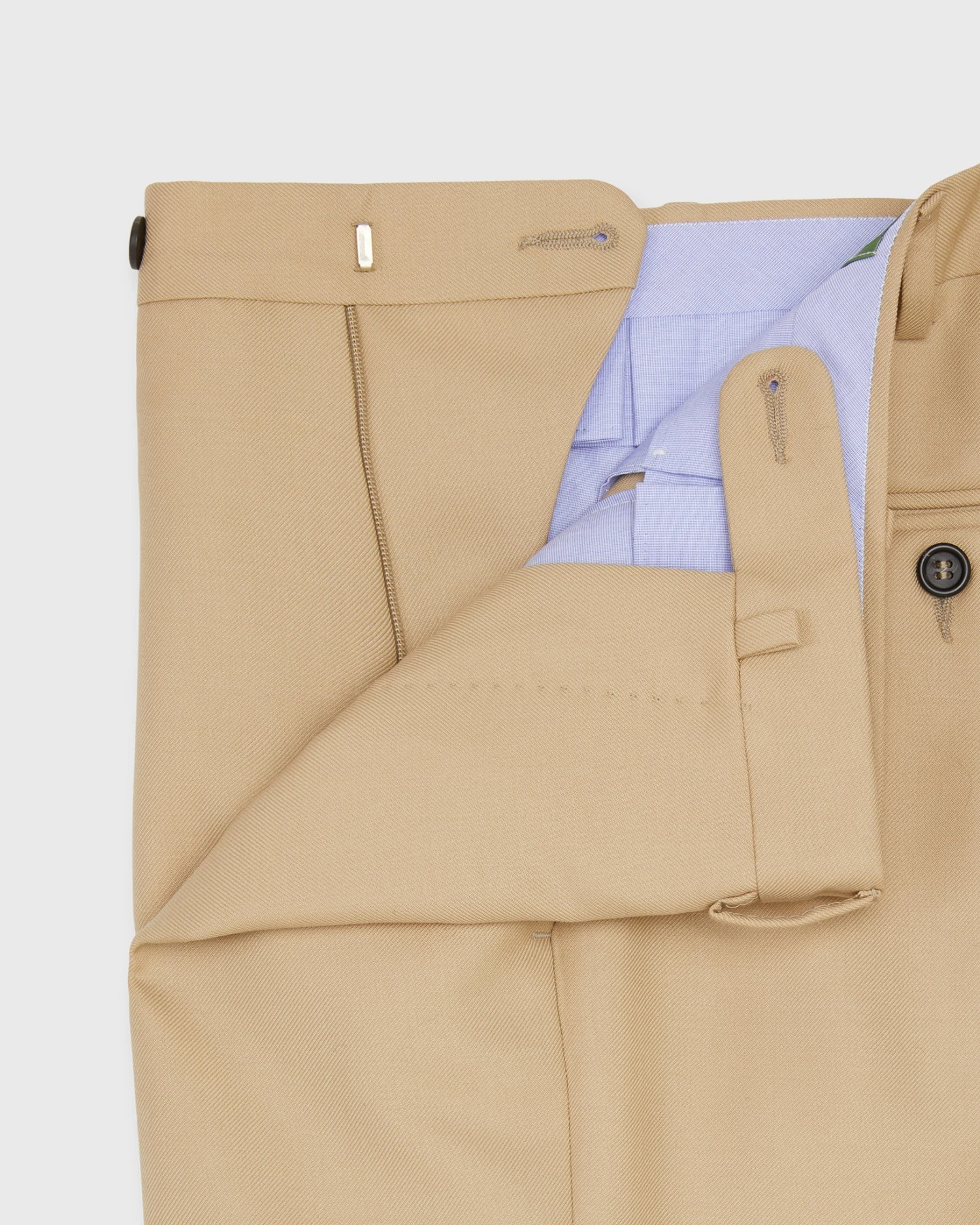 Dress Trouser In Khaki Midweight Twill 5 Dress Trouser In Khaki Midweight Twill - Image 3