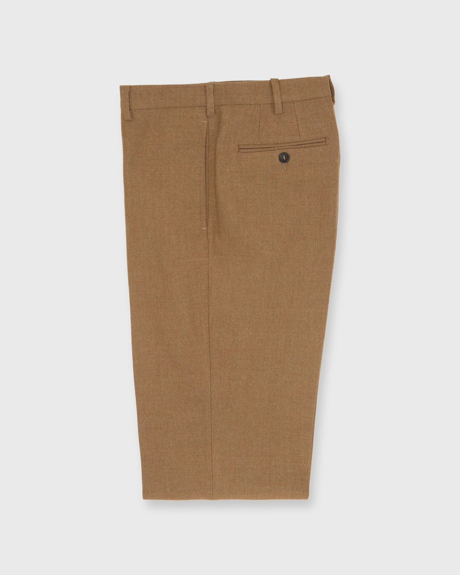 Dress Trouser In Tobacco Hopsack 5 Dress Trouser In Tobacco Hopsack - Image 3