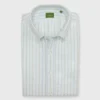 Button-Down Sport Shirt In Lovat Multi Stripe Oxford -Garbiera Sales Store S71718 19