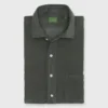 Spread Collar Sport Shirt In Olive Corduroy -Garbiera Sales Store S71727 228