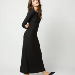 Adeline Crewneck Dress In Black Techno Yarn 13 Adeline Crewneck Dress In Black Techno Yarn -Garbiera Sales Store S71896 1254