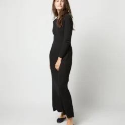 Adeline Crewneck Dress In Black Techno Yarn 12 Adeline Crewneck Dress In Black Techno Yarn -Garbiera Sales Store S71896 1273