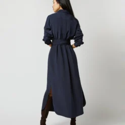 Hannah Dress In Navy Silk Crepe De Chine -Garbiera Sales Store S71903 797