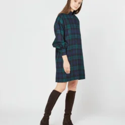 Anaya Popover Dress In Blackwatch Tartan Stretch Wool 9 Anaya Popover Dress In Blackwatch Tartan Stretch Wool -Garbiera Sales Store S72083 1434