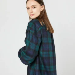 Anaya Popover Dress In Blackwatch Tartan Stretch Wool 10 Anaya Popover Dress In Blackwatch Tartan Stretch Wool -Garbiera Sales Store S72083 1459