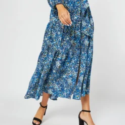 Isla Shirtdress In Blue Multi Felda Liberty Fabric Silk 22 Isla Shirtdress In Blue Multi Felda Liberty Fabric Silk -Garbiera Sales Store S72086 1681