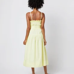 ULLA JOHNSON Lisbet Dress In Lemon Quartz -Garbiera Sales Store S72101 20