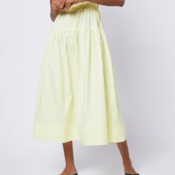 ULLA JOHNSON Lisbet Dress In Lemon Quartz -Garbiera Sales Store S72101 62