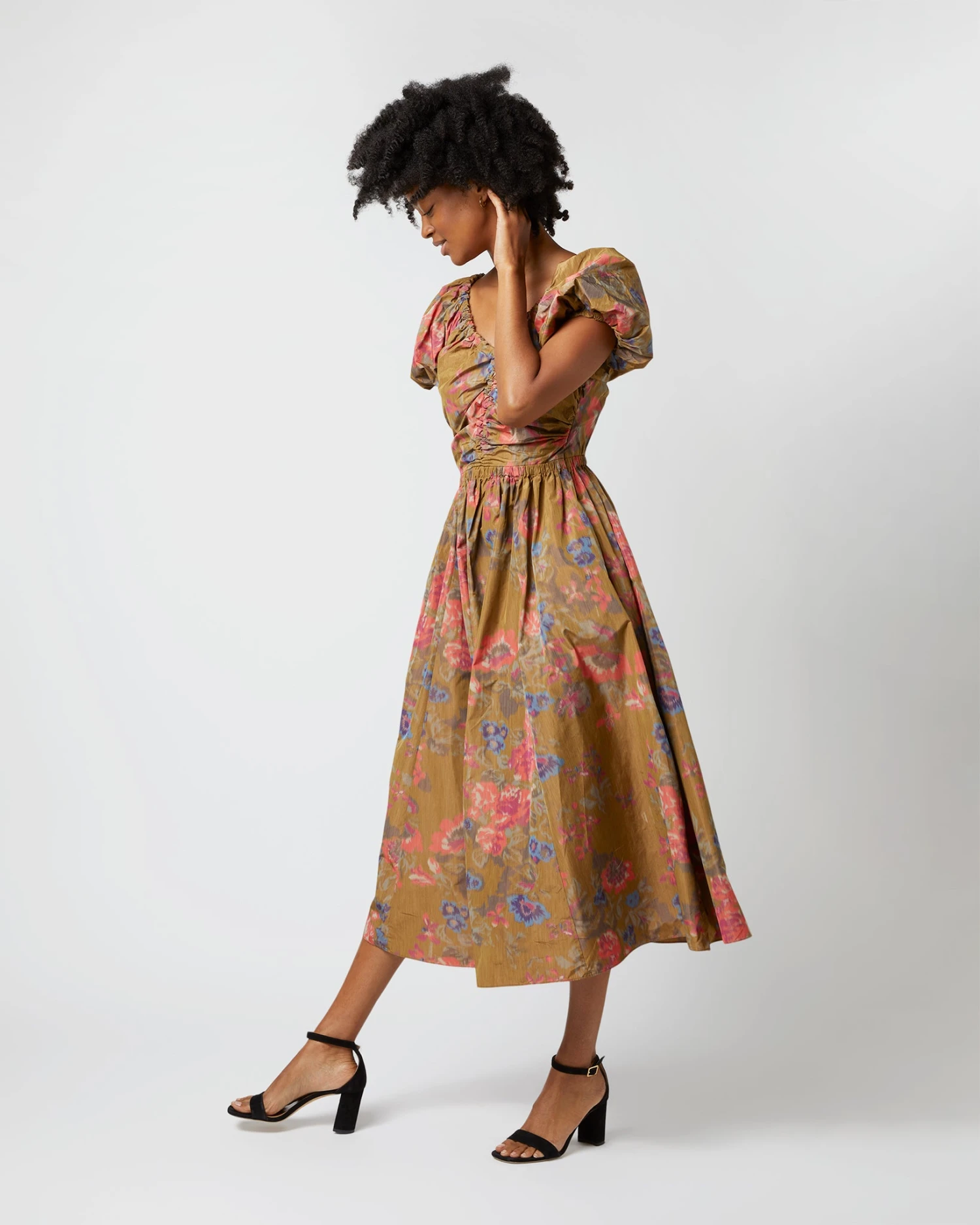 ULLA JOHNSON Cecile Dress In Bamboo Bam 6 ULLA JOHNSON Cecile Dress In Bamboo Bam - Image 4