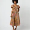 ULLA JOHNSON Cecile Dress In Bamboo Bam -Garbiera Sales Store S72102 436