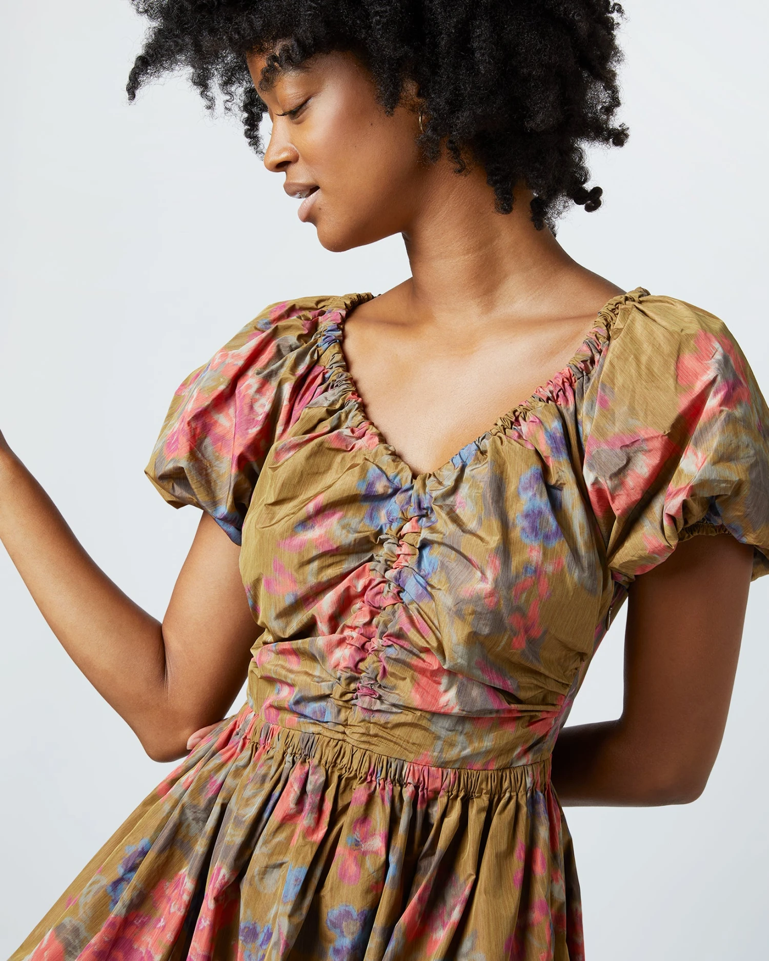 ULLA JOHNSON Cecile Dress In Bamboo Bam 4 ULLA JOHNSON Cecile Dress In Bamboo Bam - Image 2