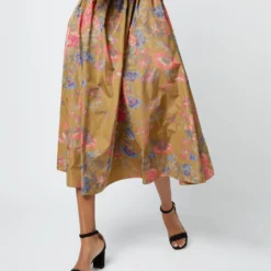 ULLA JOHNSON Cecile Dress In Bamboo Bam 16 ULLA JOHNSON Cecile Dress In Bamboo Bam -Garbiera Sales Store S72102 469