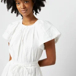 ULLA JOHNSON Jessa Dress In Pristine 10 ULLA JOHNSON Jessa Dress In Pristine -Garbiera Sales Store S72110 132