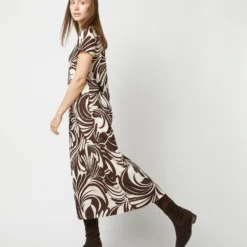 Sporty Swing Dress In Watermarble Jersey -Garbiera Sales Store S72135 469