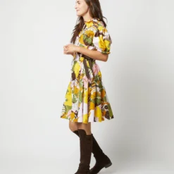 Biscotto Dress In Big Flower Rose 12 Biscotto Dress In Big Flower Rose -Garbiera Sales Store S72137 375