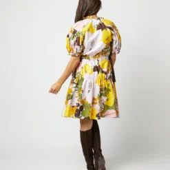 Biscotto Dress In Big Flower Rose 13 Biscotto Dress In Big Flower Rose -Garbiera Sales Store S72137 377