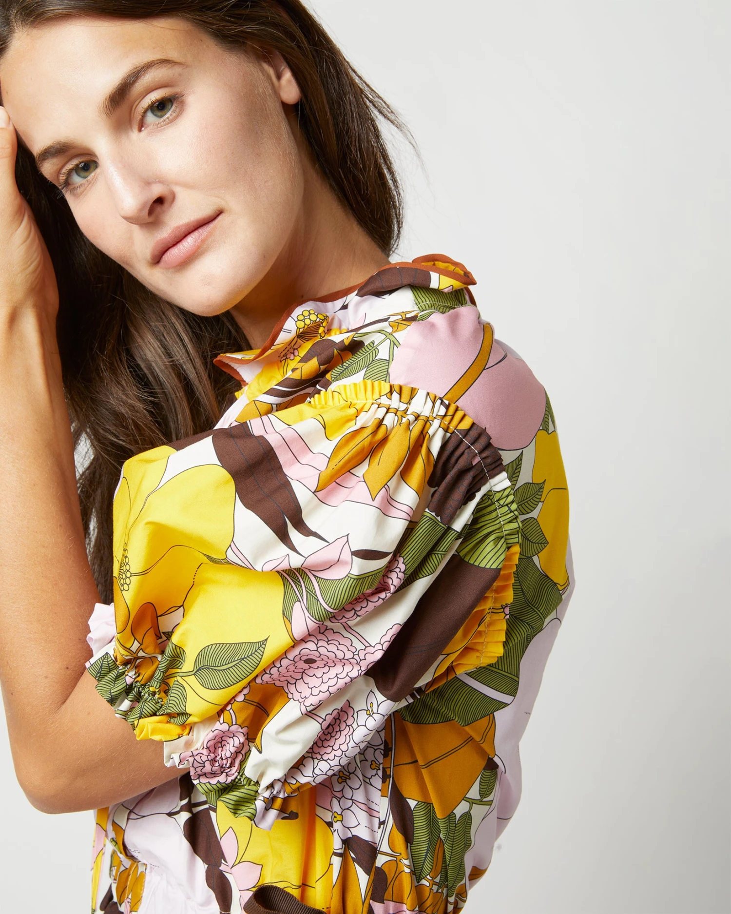 Biscotto Dress In Big Flower Rose 10 Biscotto Dress In Big Flower Rose - Image 8