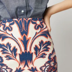 Pencil Skirt In Va-Va Shot Cotton -Garbiera Sales Store S72138 2061