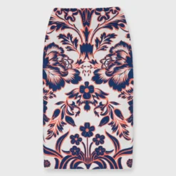 Pencil Skirt In Va-Va Shot Cotton