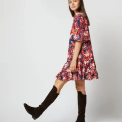 Choux Dress In Moonflower Summer Popeline -Garbiera Sales Store S72140 288