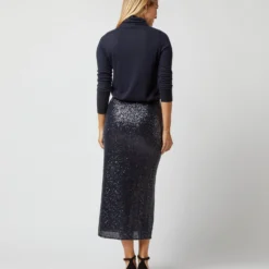 Ruby Skirt In Midnight Blue Sequin 14 Ruby Skirt In Midnight Blue Sequin -Garbiera Sales Store S72256 1195