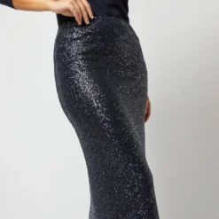Ruby Skirt In Midnight Blue Sequin 16 Ruby Skirt In Midnight Blue Sequin -Garbiera Sales Store S72256 1246