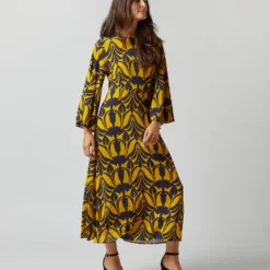 Sorella Dress In Papyrus Gold Flowy Jersey 11 Sorella Dress In Papyrus Gold Flowy Jersey -Garbiera Sales Store S72341 1990