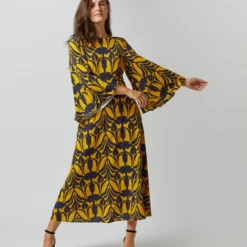 Sorella Dress In Papyrus Gold Flowy Jersey 12 Sorella Dress In Papyrus Gold Flowy Jersey -Garbiera Sales Store S72341 2005