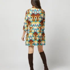 Juliet Dress In Dendera Light Blue Sablé Satin -Garbiera Sales Store S72343 136