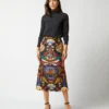 Pencil Skirt In Nephthys Navy Cady Wool -Garbiera Sales Store S72345 1666