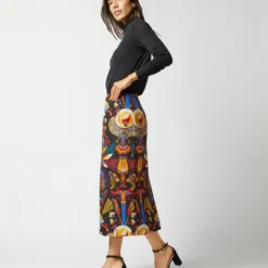 Pencil Skirt In Nephthys Navy Cady Wool -Garbiera Sales Store S72345 1699