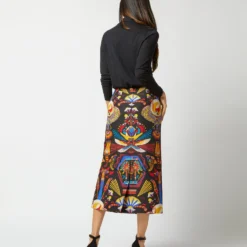 Pencil Skirt In Nephthys Navy Cady Wool -Garbiera Sales Store S72345 1718