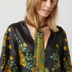 Magnifico Midi Dress In The Nile Placée Black Silk Twill 14 Magnifico Midi Dress In The Nile Placée Black Silk Twill -Garbiera Sales Store S72350 281